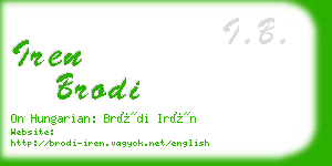 iren brodi business card